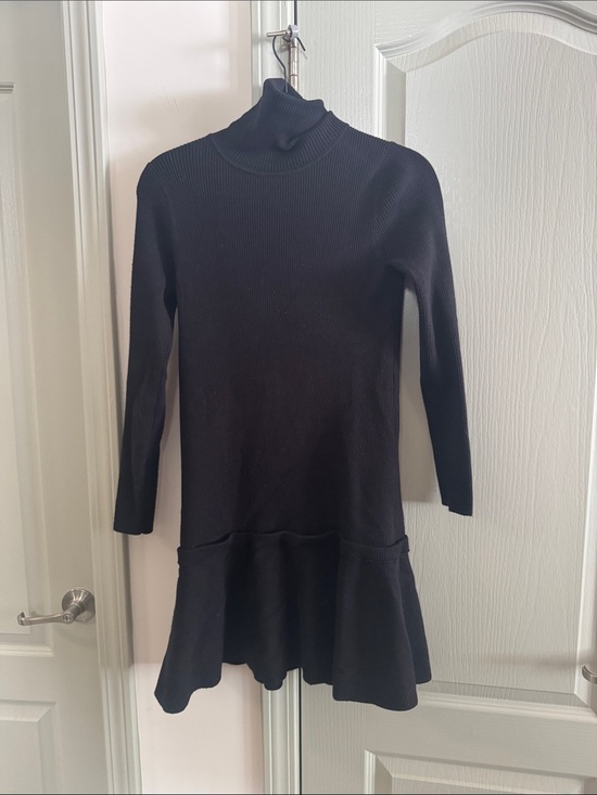 Pomander Place Dresses & Skirts - Pomander Place Black Ribbed Knit sweater dress size M